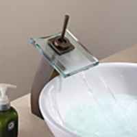 Wasserfall Messing Waschbecken Wasserhahn - Messing poliert Finish