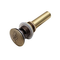 Wasserhahn Zubehör,  hochwertige antike Messing antike Bronze Pop-up Wasserablauf mit Überlauf Lightinthebox