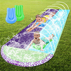 Wasserrutsche und Rutsche für Kinder Erwachsene 15, 7 Fuß Rasen Wasserrutsche mit 2 Surfbrettern Wasserrutsche im Freien mit Crash-Pad und Spritzsprinkler Hinterhof Lightinthebox
