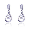 Waterdrop Pattern Zirkon Perlen Ohrringe (verschiedene Farben)