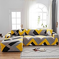 Wave Print 1-teilige Sofabezug Sofabezug Möbelschutz Soft Stretch Sofa Schonbezug Spandex Jacquard Stoff Super Fit für 1 ~ 4 Kissen Couch und L Form Sofa,  einfach zu installieren Lightinthebox