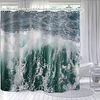 Wave-Serie Digitaldruck Duschvorhang Duschvorhänge Haken modernes Polyester neues Design Lightinthebox