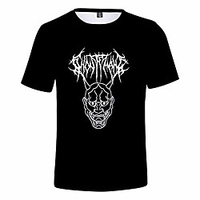 Wawni Ghostemane 3d Männer Frauen Quecksilber retrograden Bilddruck Kinder T-Shirt Kurzarm Kleidung (3d1,  l) Lightinthebox