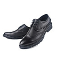 Wayaly britischen Casual Fashion Business-Spitze Schuhe (Weiß,  Schwarz)