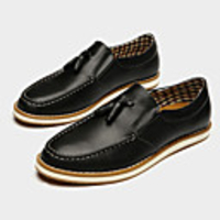Wayaly britischen Fashionleder Frei Peas Schuhe (Schwarz,  Braun)