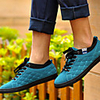 Wayaly britischen Mattleder Frei Korean flache Schuhe (Gelb,  Grün,  Grau)