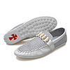 Wayaly Korean modische Casual Peas Schuhe (Weiß,  Schwarz)