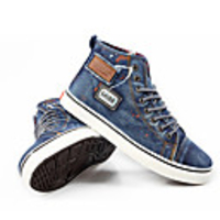 Wayaly Koreanisch Denim Leinwand Casual Schuhe (Blau,  Schwarz)