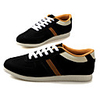 Wayaly Koreanisch Leder Freizeitschuhe (Schwarz,  Grau,  Blau)