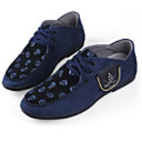Wayaly koreanischen britischen Freizeitschuhe (schwarz,  blau)