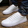 Wayaly koreanischen britischen Patentleder Frei Peas Schuhe (Weiß,  Schwarz)