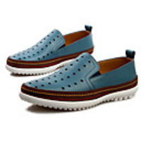 Wayaly Lässige Komfortable Echtleder-Schuhe mit Rundspitze (Gelb,  Grün,  Braun,  Blau,  Königsblau)