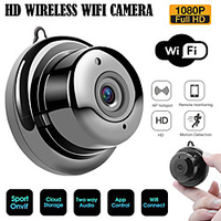 Waza 2, 1 mm Objektiv 720p Cloud-Speicher WiFi Nachtsicht Zwei-Wege-Audio Smart Indoor Home Security IP-Kamera Kunststoff schwarz Lightinthebox