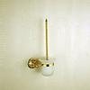 WC-Bürste Rack,  Messing,  Gold-Finish
