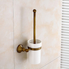 WC-Bürstenhalter Kreatives antikes traditionelles Messing und Keramik Badezimmer Wandmontage 1pc Lightinthebox