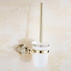 WC-Bürstenhalter-Set neoklassische Zinklegierung Material für Badezimmer Messing poliert golden 1 Stück Lightinthebox