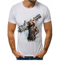 Wächter der Galaxis 3 Baby-Groot Baummann Raketen-Waschbär T-Shirt-Ärmel Anime Grafik T-shirt Für Paar Herren Damen Erwachsene 3D-Druck Casual