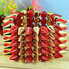 WCY Europa Refinement Einzigartige Exaggerating Bunte Armbänder (Red)