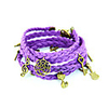 WCY Europa Refinement Jahrgang Bunte Handgewebte Armbänder (Purple)