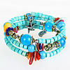 WCY Europa Refinement Lese Achat Weave Armbänder (Blau)