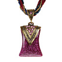 WCY Europa Refinement Lese Böhmen Nette Edelstein-Halskette (lila)