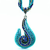 WCY Europa Refinement Palast-Weinlese-Edelstein-Halskette (Royal Blue)