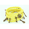 WCY Europa Refinement Weinlese Schlüssel Weave Armbänder (gelb)
