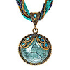 WCY Europa-Weinlese-Refinement Palace Böhmen Edelstein-Halskette (Light Blue)
