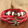 WCY Koreanisch Refinement Lässige Einzigartige Lederarmbänder (Red)