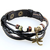 WCY Koreanisch Refinement Lässige Einzigartige Lederarmbänder (schwarz)