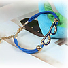 WCY Koreanisch Refinement Nette Brille Weave Armbänder (Blau)