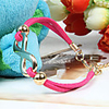 WCY Koreanisch Refinement Nette Symbol Weave Armbänder (Fuchsia)