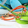 WCY Koreanisch Refinement Nette Symbol Weave Armbänder (Orange)