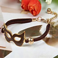 WCY Koreanisch Refinement netter einzigartiger Mask Weave Armbänder (Kaffee)