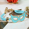WCY Koreanisch Refinement netter einzigartiger Mask Weave Armbänder (Light Blue)