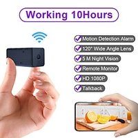 wd9 tragbare wifi ip mini kamera p2p nachtsicht drahtloser mikro-camcorder videorecorder unterstützt fernsicht auf telefon Lightinthebox
