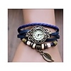 WDL Dekorative Weinlese-Blatt-Armband-Uhr