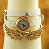 WDL Fashion Angel Wings Dekorative-Armband-Uhr