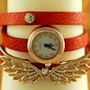 WDL Fashion Angel Wings Dekorative-Armband-Uhr