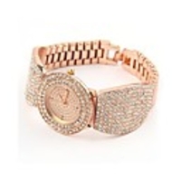 WDL Fashion Dekorative Kreis-Diamant-Armbanduhr