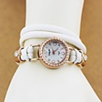 WDL Fashion-Herz-Muster-Armband-Uhr