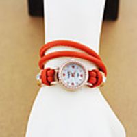 WDL Fashion-Herz-Muster-Armband-Uhr