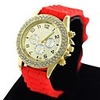 WDL Mode Diamant Dekorative Silica Gel-Armbanduhr