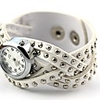WDL Rivet Dekorative Leder-Armband-Uhr