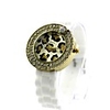 WDL Sport Diamant Dekorative Leopardenmuster Silica Gel-Armbanduhr