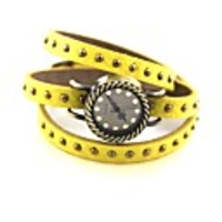 WDL Weinlese-Bronze Stripes-Armband-Uhr