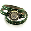 WDL Weinlese-Bronze Stripes-Armband-Uhr