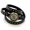 WDL Weinlese-Bronze Stripes-Armband-Uhr