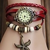 WDL-Weinlese Starfish Dekorative-Armband-Uhr