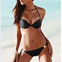 WDM Frauen Europas Allure reizvollen edlen Verlockend Bikini (schwarz)